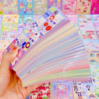 Cute Cartoon Glitter Stickers (50 Stickers) (photo 2)