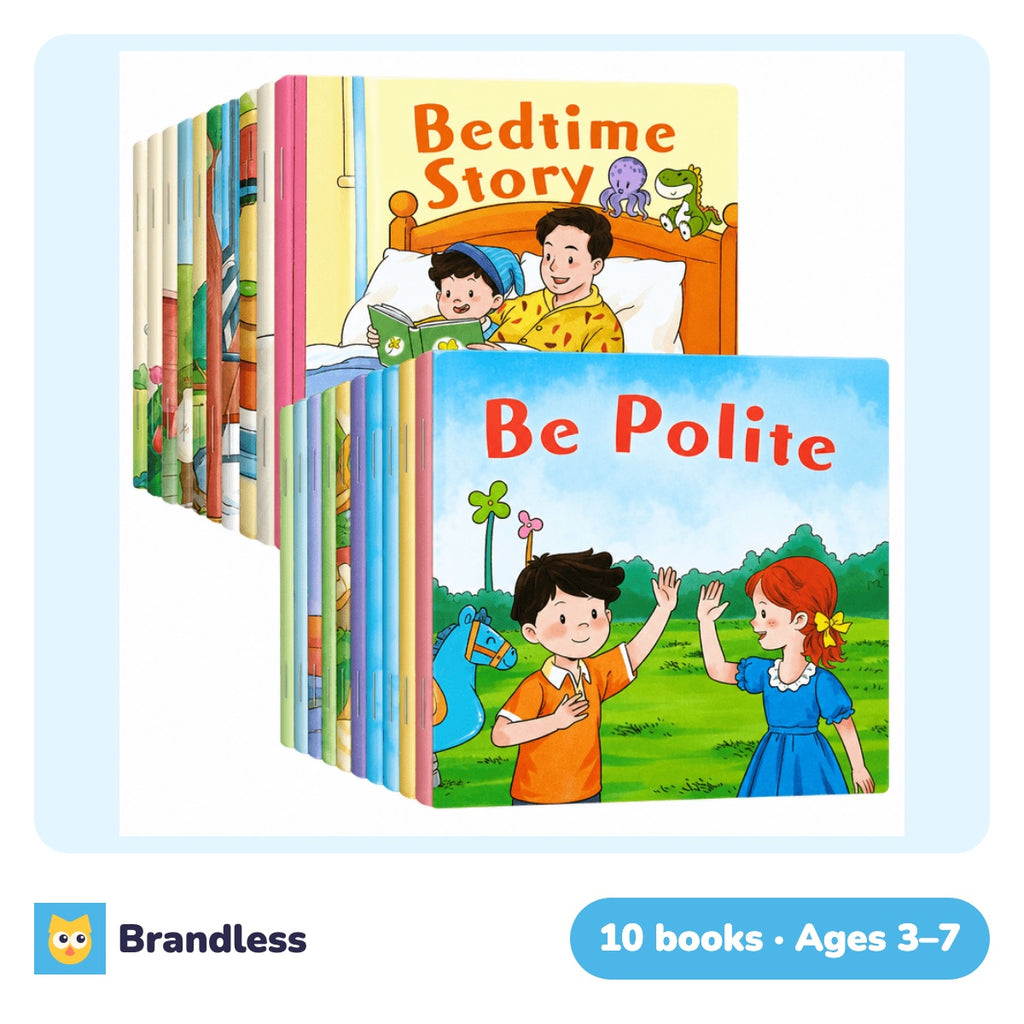 Graded English reader storybooks for children including Be Polite and Bedtime Story
