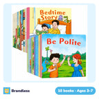 Graded English reader storybooks for children including Be Polite and Bedtime Story