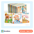Stack of English picture storybooks for children aged 3 to 8, Brandless 18-book set