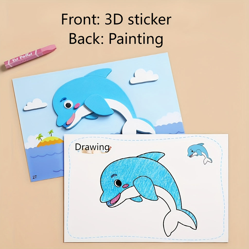 3D EVA Foam Sticker Craft Sheets, Animals (5 Sheets) (photo 3)