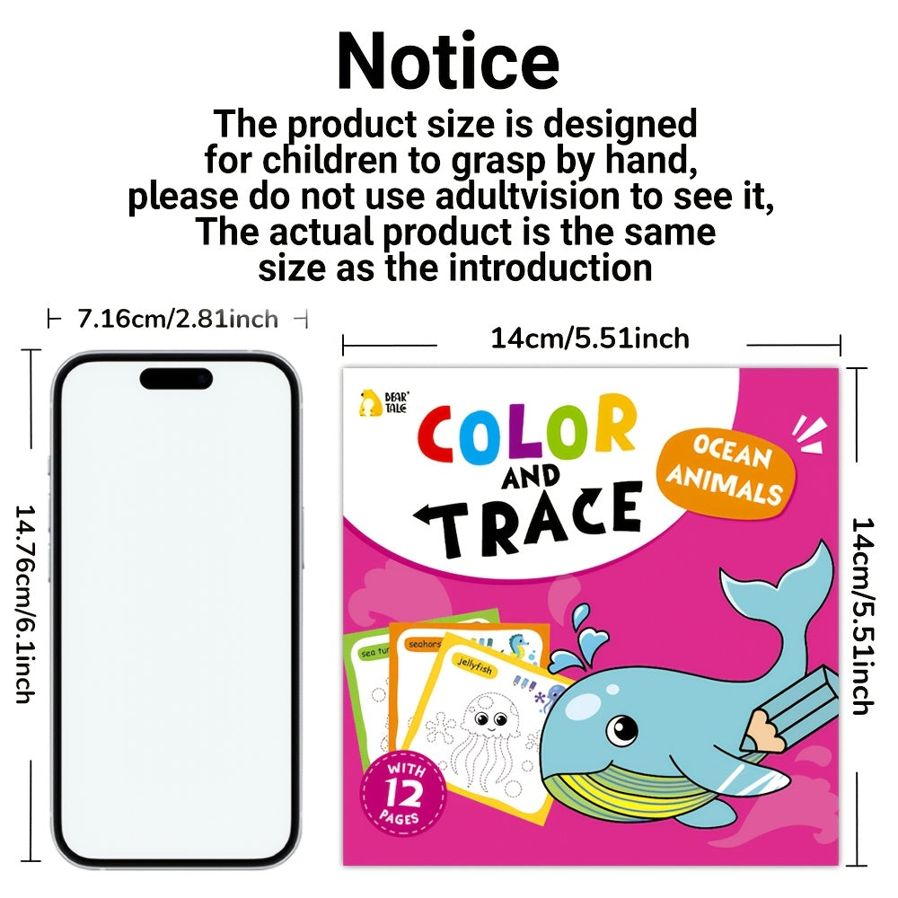 Colour-and-Trace Animal Drawing Books (5 Books) (photo 2)