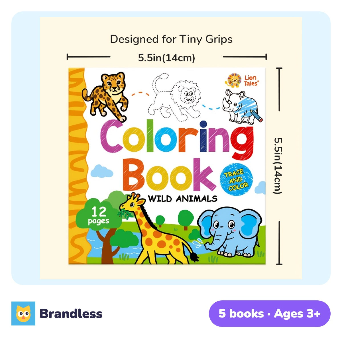 Five mini doodle colouring books with vehicle and animal pictures
