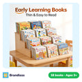 Set of 18 English storybooks including early-reading primers and fables