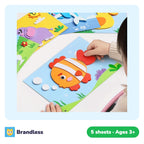3D EVA foam animal sticker craft sheets for children