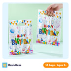 Colourful Happy Birthday party gift bags