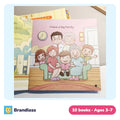 Set of ten English daily dialogue storybooks for beginner readers
