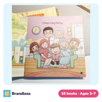 Set of ten English daily dialogue storybooks for beginner readers