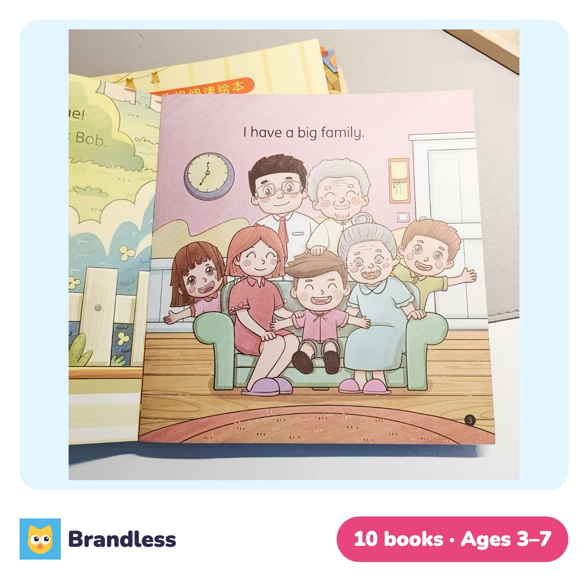 Set of ten English daily dialogue storybooks for beginner readers