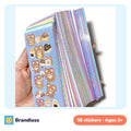 Cute cartoon glitter stickers in assorted designs