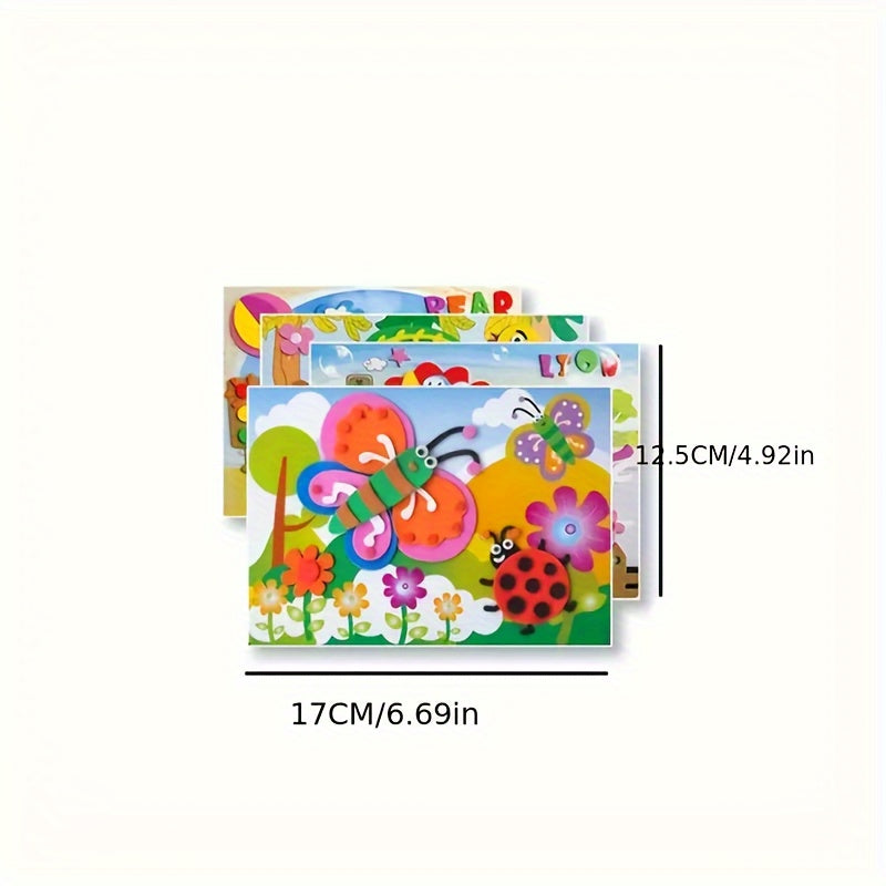 Handmade 3D EVA Sticker Pictures, Cars and Animals (10 Kits) (photo 2)